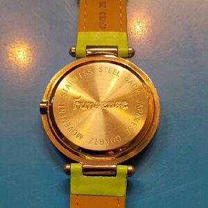 Gold and Green Smartwatch